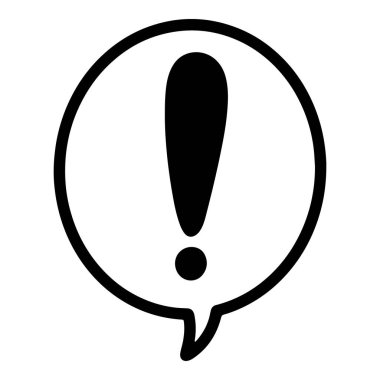 Doodle sketch style of Hand drawn exclamation point vector illustration.