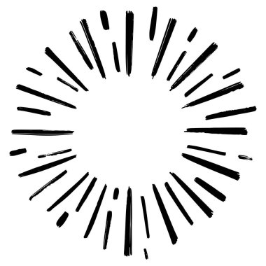 Yıldız patlaması el çizimi çiziminin karalama çizimi stili. kavram tasarımı için.