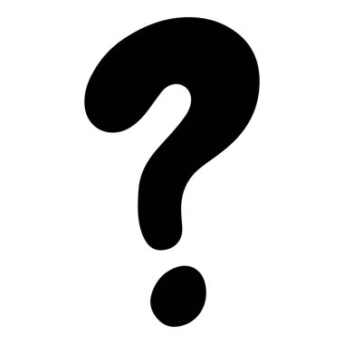 Soru işaretlerinin çizim stili elle çizilmiş. kavram tasarımı için.