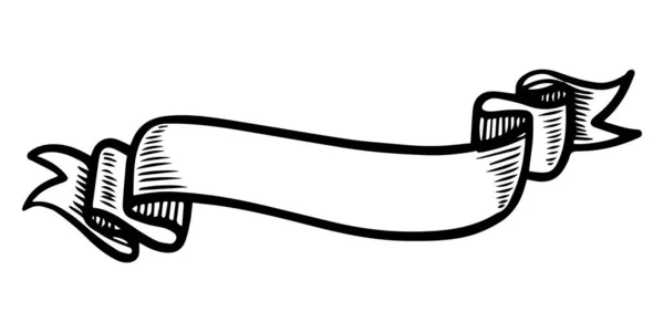 Gekritzelte Skizze Stil Der Band Banner Handgezeichnete Illustration Für Die — Stockvektor