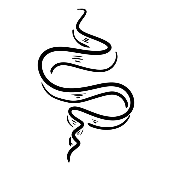 Doodle Schets Stijl Van Rook Symbool Getekend Illustratie Voor Concept — Stockvector