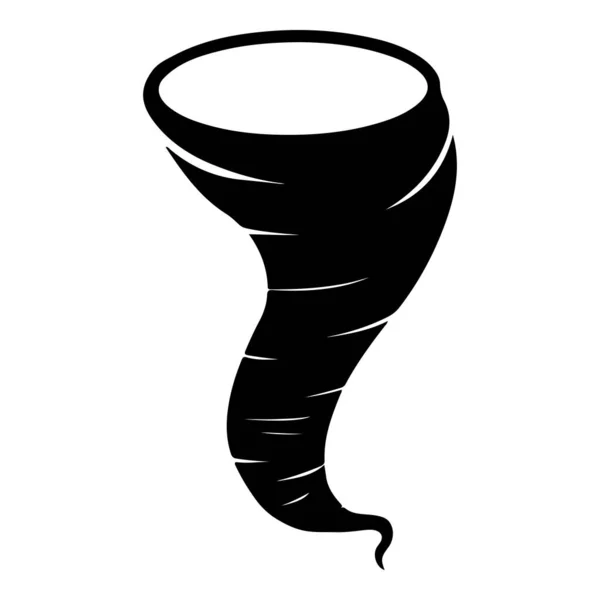 Doodle Sketch Style Tornado Cartoon Hand Drawn Illustration Concept Design — Stock Vector