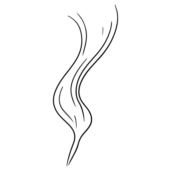 Стиль Ескізу Doodle Символу Диму Намальована Ілюстрація Дизайну Концепції — стоковий вектор