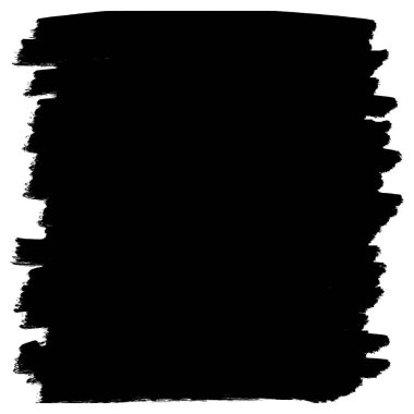 Mürekkep fırçası darbeleri, fırçalar, çizgiler, siyah boya, pasaklı. El çizimi grafik ögesi beyaz arkaplanda izole edildi. vektör illüstrasyonu.