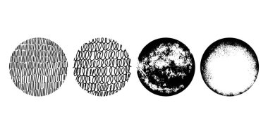 Yuvarlak siyah Arkaplan çizim biçimi veya konsept tasarımı için el çizimi çizimi çizimi çizimi.