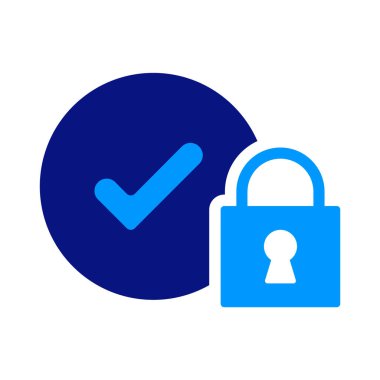 Siber güvenlik kilidi, güvenlik sistemi, şifreleme, asma kilit, şifre sıfırlama, uygulama kilidi, dijital veri koruması, her şeyden önce güvenlik. simge seti.