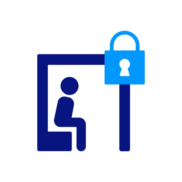 SOCIAL SECURITY TRACE, PRIVACY POLICY, Login, Private account, Lock, Remain anonymous, Secure Communication, Unauthorized Person, Prison, Security Specialist. icon set.