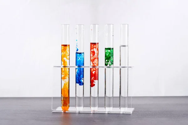 Tubo Vidrio Laboratorio Con Líquido Color —  Fotos de Stock
