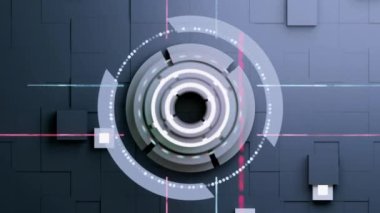 Bilimkurgu Soyut Animasyon HUD Arka plan Döngüsü. Videonuzun eşsiz atmosferi için bu benzersiz görüntüler. Projeleriniz için bir fütürizm ve yeni bir ruh hali yarat.