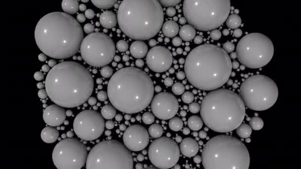 球在圆周运动的随机性 这个抽象的背景会装饰你的项目 — 图库视频影像