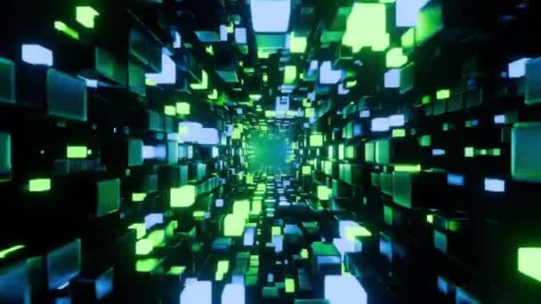 Tecnologia Digital Abstract Futuristic Techno Space Looped Filmagens Para Seu — Vídeo de Stock
