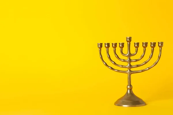 Concepto Fiesta Judía Hanukkah Espacio Para Texto —  Fotos de Stock