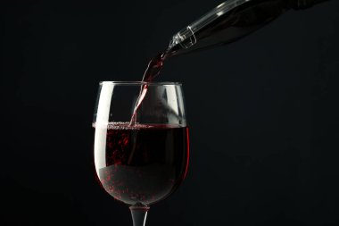 Concept of tasty and delicious alcohol drink, wine