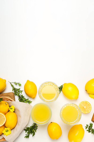 Концепция вкусного напитка, Лимончелло, пространство для текста