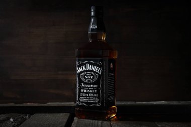 Odessa, Ukrayna, 03.11.2022: Alkol içeceği kavramı - Jack Daniels