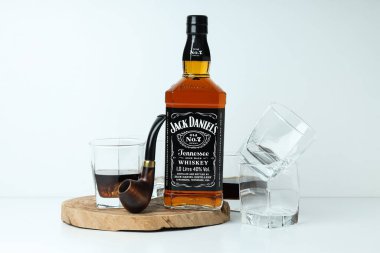 Odessa, Ukrayna, 03.11.2022: Alkol içeceği kavramı - Jack Daniels