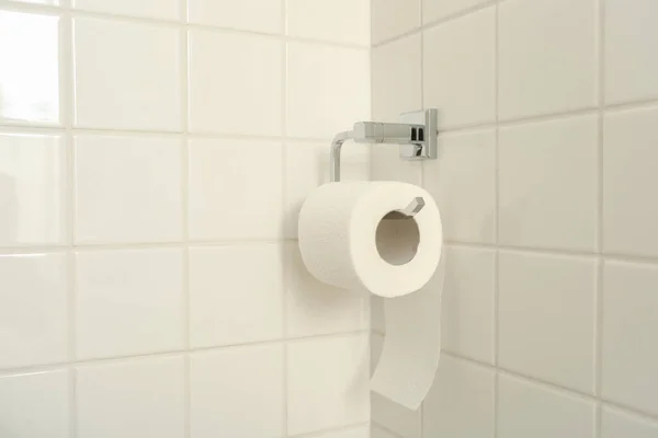 Pojęcie Wnętrza Toaleta Papier Toaletowy — Zdjęcie stockowe