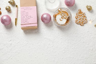 Yeni Yıl Kararları Listesi kavramı, yeni yıl hedefleri, metin için alan