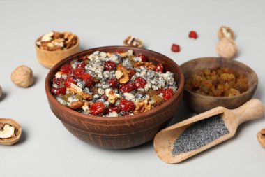 Lezzetli Ortodoks Noel yemeği kavramı Kutya.