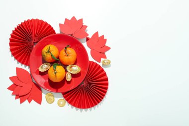 Mutlu Çin Yeni Yılı kavramı, metin için boşluk