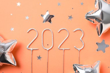 Concept of Happy New Year 2023, Happy New Year composition