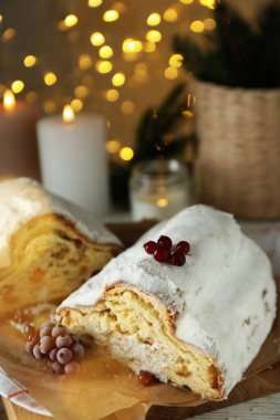 Alman tatlısı konsepti - Stollen, kapat
