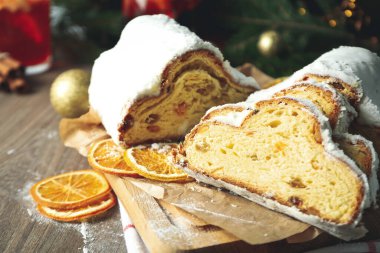 Alman tatlısı konsepti - Stollen, kapat