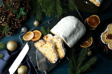 Alman tatlısı konsepti - Stollen, üst manzara