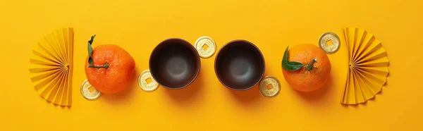 stock image Concept of tea, asian tea, top view