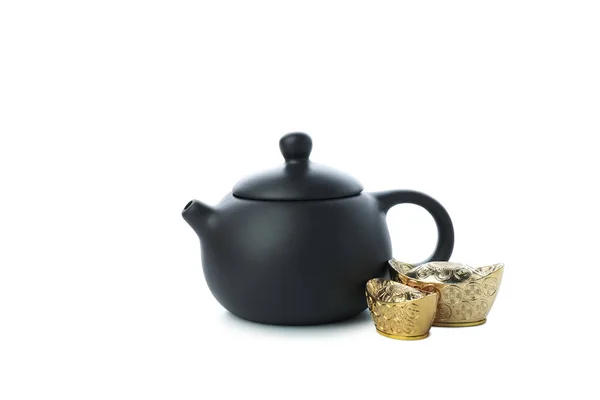 Koncepcja Herbaty Herbata Azjatycka Izolowane Białym Tle — Zdjęcie stockowe