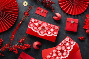 Mutlu Çin Yeni Yılı kavramı, üst görünüm