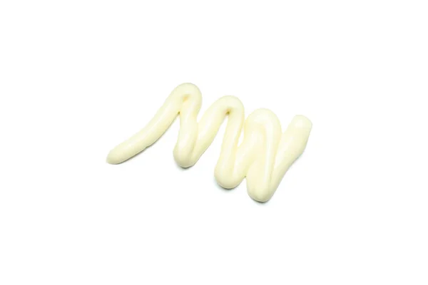 Concept Egg Sauce Mayonnaise Sauce Isolated White Background — Stock Photo, Image