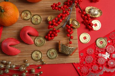 Mutlu Çin Yeni Yılı kavramı, üst görünüm