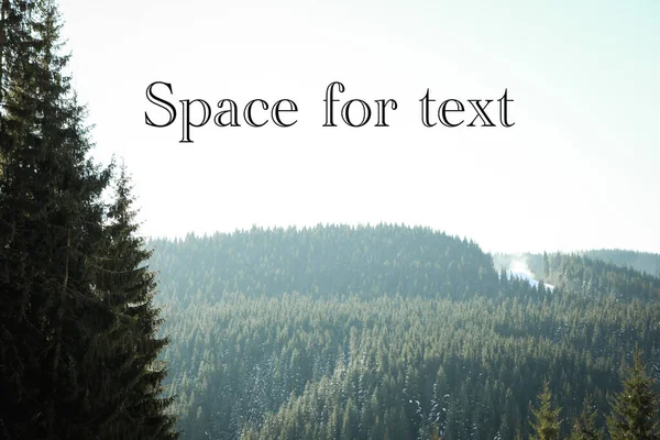 Foto Von Blick Auf Die Karpaten Raum Für Text — Stockfoto