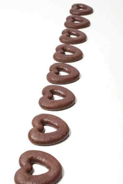 Koncept Chutné Pekárny Perníkové Sušenky Čokoládě — Stock fotografie
