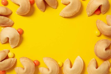 Tahmin kelimeleriyle Çin fal kurabiyeleri, metin için yer