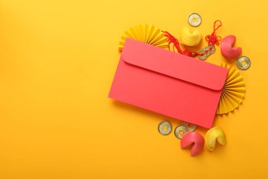 Mutlu Çin Yeni Yılı kavramı, metin için boşluk