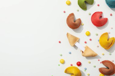 Tahmin kelimeleriyle Çin fal kurabiyeleri, metin için yer