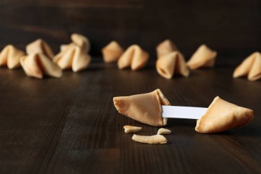 Tahmin kelimeleriyle Çin fal kurabiyeleri, metin için yer