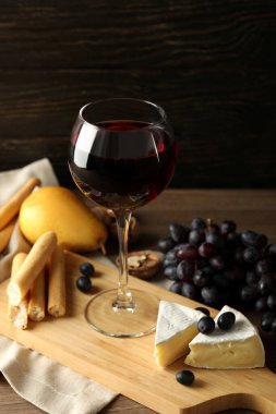 Concept of tasty and delicious alcohol drink, wine