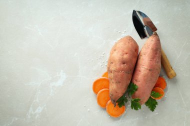 Sebze kavramı, tatlı patates, yazı için yer.