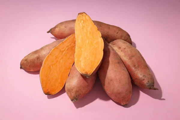 stock image Concept of vegetables, tasty sweet potato, Batat