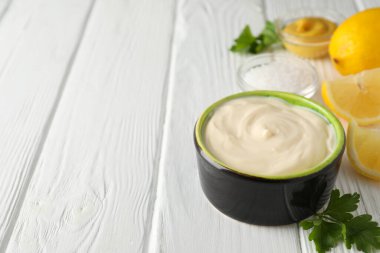 Sos kavramı, mayonez, metin için boşluk