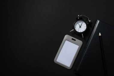 Farklı kırtasiye aksesuarları kavramı, metin için boşluk