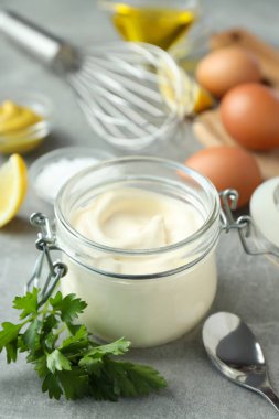 Yumurta sosu pişirme kavramı, mayonez sosu