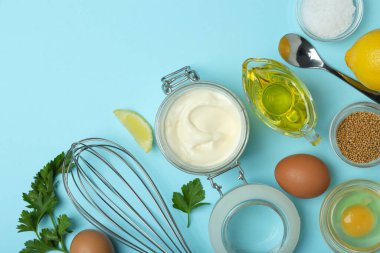 Sos kavramı, mayonez, metin için boşluk