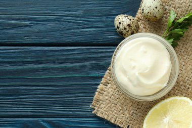 Sos kavramı, mayonez, metin için boşluk