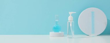 Concept of bodycare, beauty products, space for text