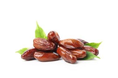 Concept of tasty food, dates, isolated on white background