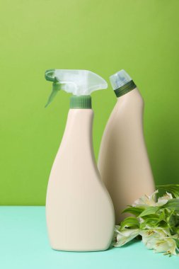 Concept of spring cleaning and house cleaning